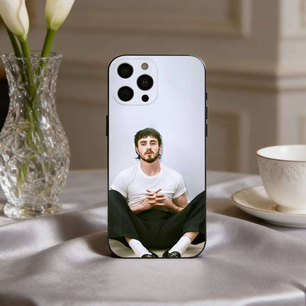 КРУТЫЙ чехол для телефона P-Paul M-Mescal для iPhone 17pro,16,15,14,13,12,11 Plus,Pro Max,XS,Мягкий силиконовый черный чехол