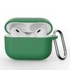 Solid color silicone one-piece earphone case for AirPods PRO1 Bluetooth earphone case with hook