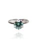 Bien Vetu Blue Moissanite Ring 2 Carat Simple Prong