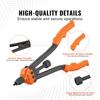 VEVOR Rivet Nut Tool, 40.6 cm Rivnut Tool Kit with 13PCS Metric and SAE Mandrels, 186PCS Rivet Nuts, M3, M4, 10-24, M5, M6, 1/4-20, 8-32, 5/16-18, M8