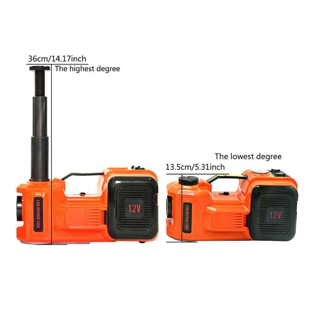 12 В постоянного тока 5 т автоматический электрический гидравлический напольный домкрат подъемный двойной двигатель светодиодный электрический гидравлический домкрат 135-360 мм