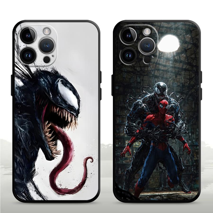 Чехол для телефона Apple iPhone Air 17 Pro Max 12 11 16 13 XR XS MAX 15 Pro 7 8 14 Marvel Крутой Веном