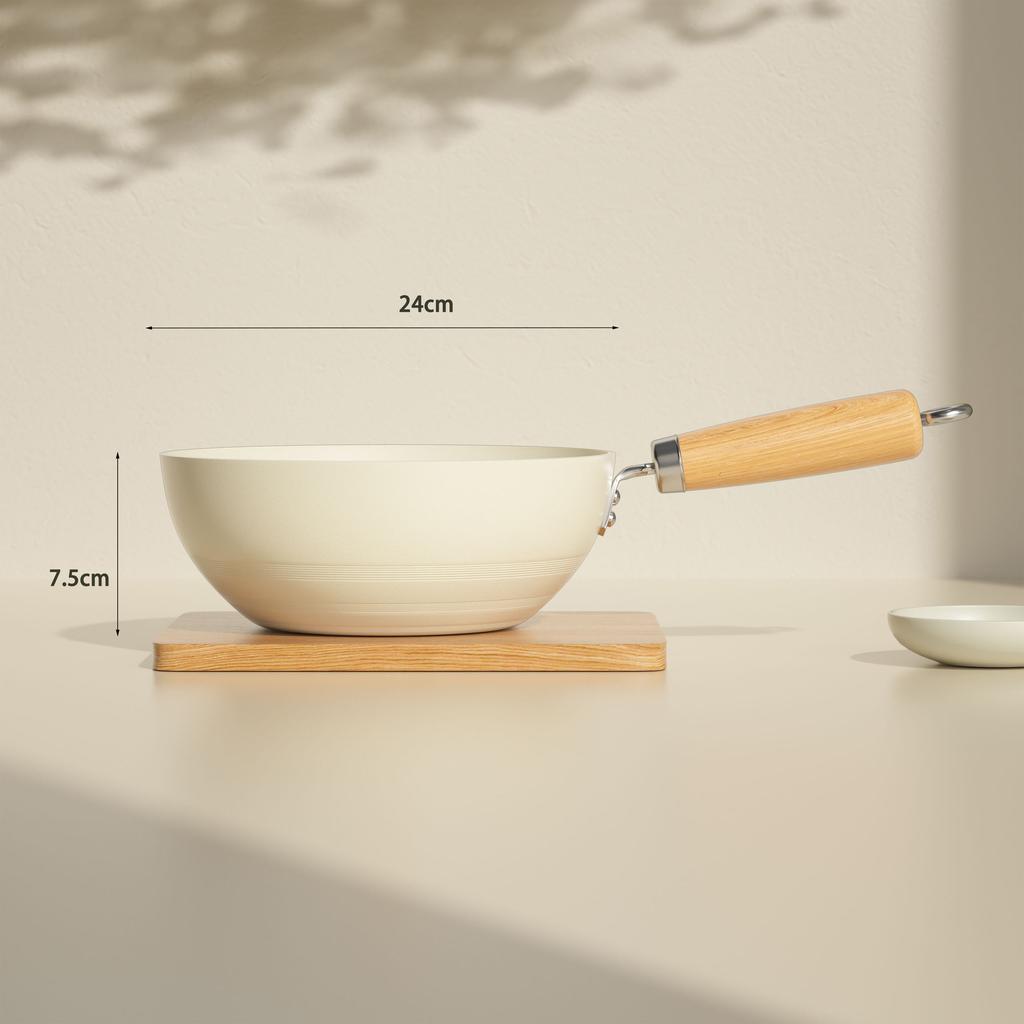 Керамическая антипригарная сковорода Сковорода Вок Домашняя сковорода для стейков Блины Жареные Индукционная плита Газовая плита Специальная кастрюля с антипригарным покрытием