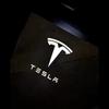 Car Sticker Tesla 4pcs/set For Tesla Model Y 3 S X Car Door LED Logo Projector puddle lights HD Welcome Light 3D Laser Ghost Sha