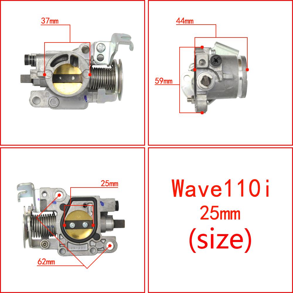 Kenada racing Throttle body 25 28 29 30mm for wave110i wave125i injection modified mototrcycle
