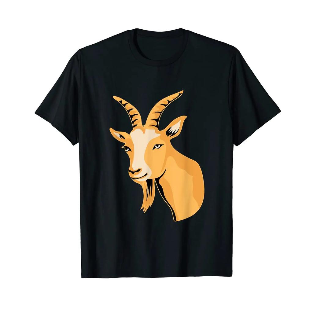 Billy Goat Design Fr Tierliebhaber T Shirt Vintage Slightly Comfortable Streetwear Top For Everyday Wear Versatile