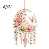 Wind Chimes for Porch Acrylic Flower & Sun/Moon Chimes, Window Hanging Suncatcher Rustic Decor Living Room Balcony, Decorative Pendant Home