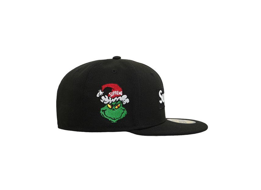 Supreme Гринч Логотип Коробки New Era Черный