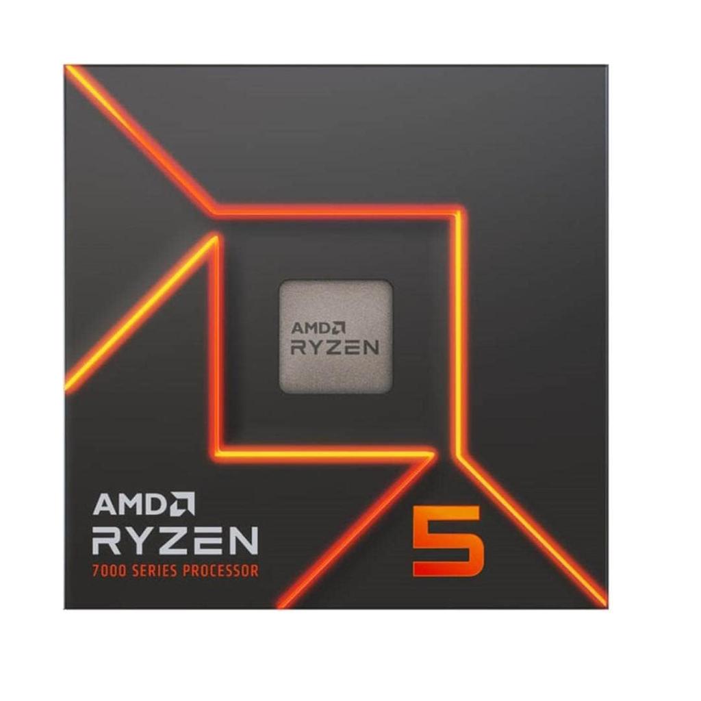 AMD CPU Ryzen 5 с кулером Wraith Prism 6 ядер 12 потоков 38 МБ 65 Вт Авторизованный дистрибьютор продукт 7600, 3,8 ГГц / 100-100001015BOX