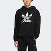 adidas Originals Clover Vday Толстовка с капюшоном и спортивным принтом с логотипом Мужские топы черные HA3654
