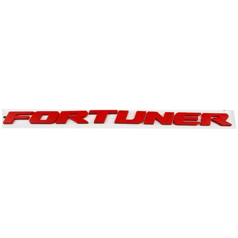 kycr7 1pc 3D ABS FORTUNER Letters Emblem Stickers for Toyota Fortuner Car Front Hood Bonnet Grill Trunk Badge car Accessories