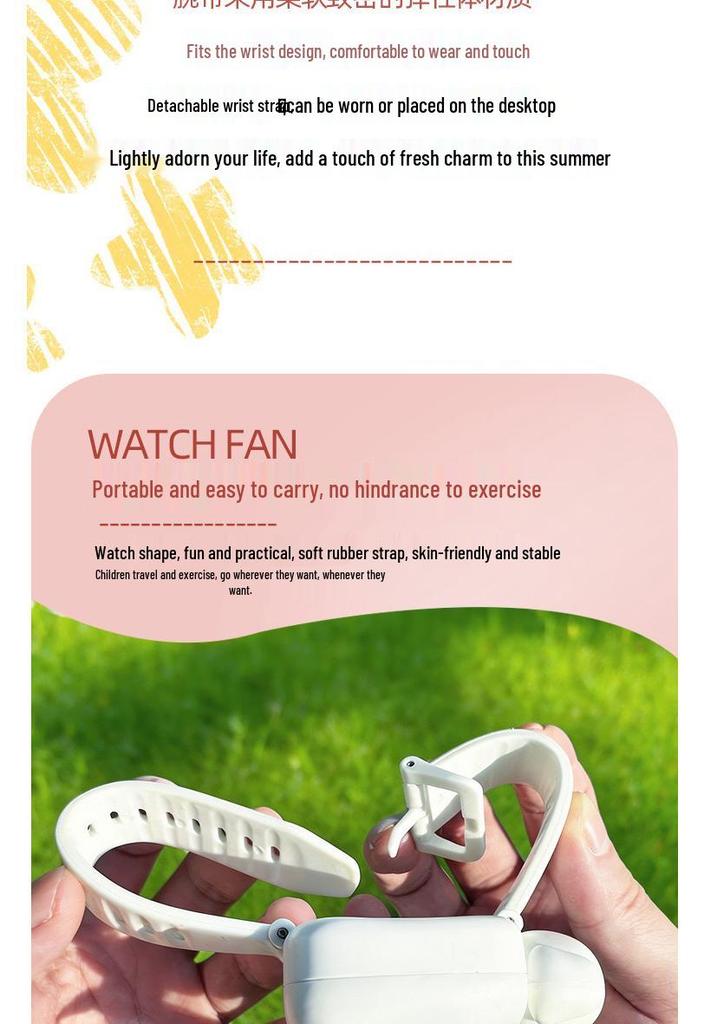 Cartoon Puppy USB Rechargeable Mini Fan: Silent, Portable, Ideal Gift for Kids and Students