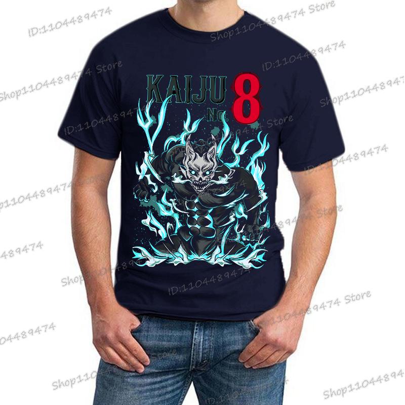 Футболка Kaiju No 8 Мужская Футболка Кафка Хибино Женская Смешная Манга Kaiju No 8 Подарок Уличная Одежда Графическая Футболка Японская Аниме Футболка