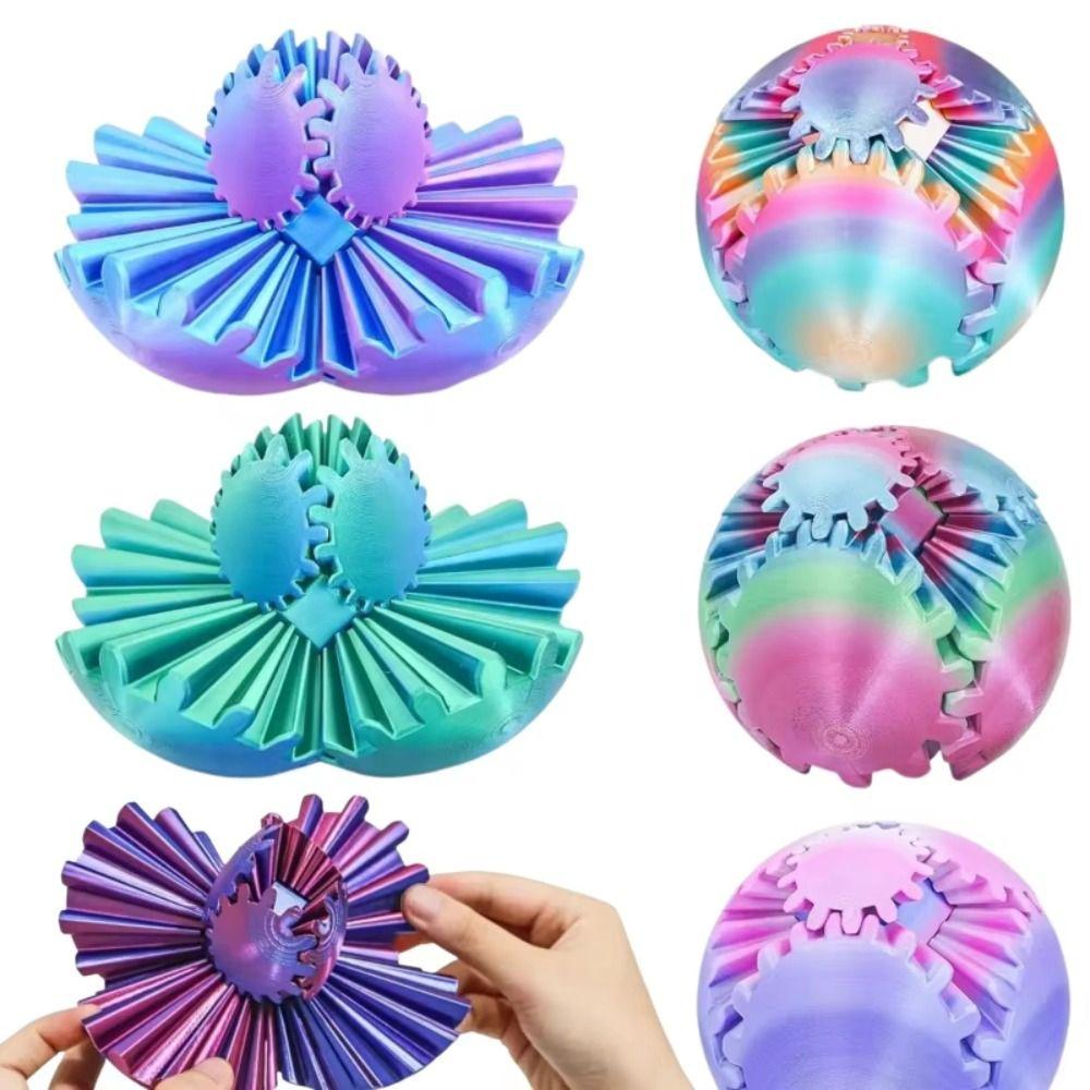 3D Printed 3D Printed Fidget Toys Neatly Meshed Gears Stress Relief Desk Toy Study Break