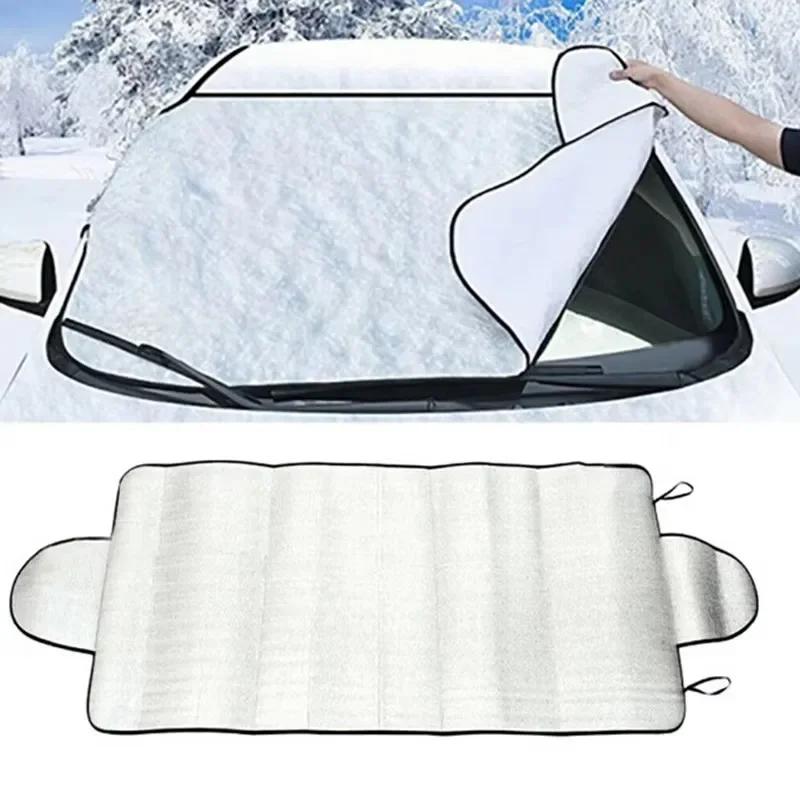 Car Front Windscreen Cover Automobile Sunshade Cover Car Windshield Snow Sun Shade Waterproof Car Cove Car Snow Shield