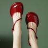 Round-toed Versatile Retro Thick-soled New Thick-heeled Single Shoes
