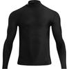 HeatGear SS25 Half High Neck Breathable Long Sleeve Fitness Shirt Men Tops Black 1390099-001