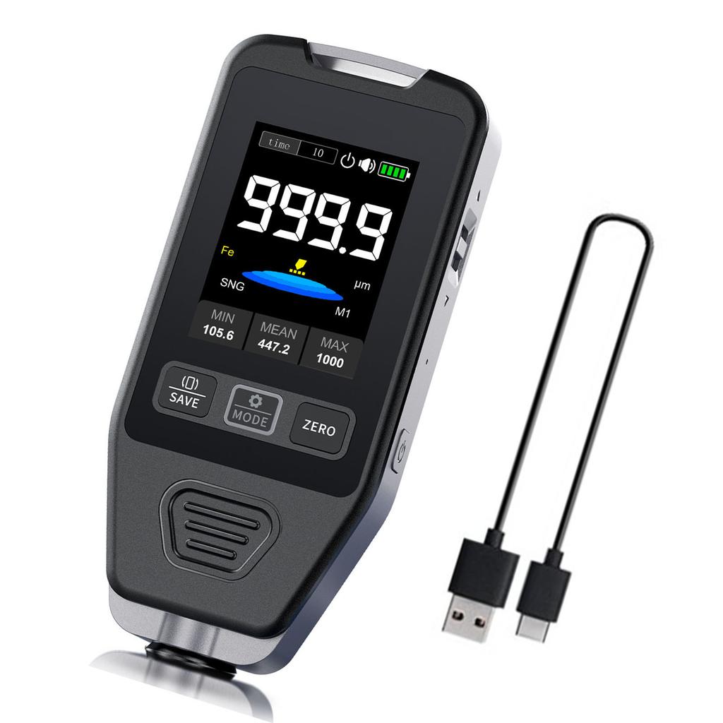 Высокоточный автомобильный толщиномер краски Портативный тестер толщины краски для точных измерений покрытия