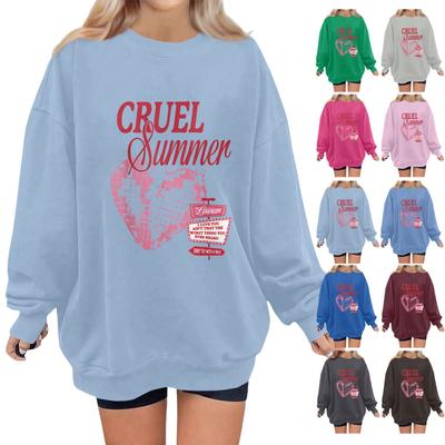 Женская повседневная модная блузка с длинным рукавом и карманом с цветочным принтом и круглым вырезом