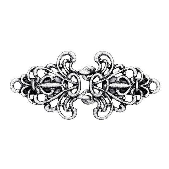 3 Pcs Shawl Collar Clip Buttons Retro Design Sweater Cardigan Clips Electroplated 3 Styles Shawl