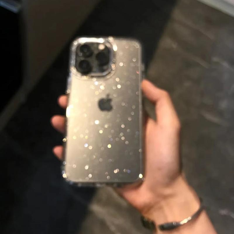 Роскошный Блестящий Глиттер Блинг Прозрачный Чехол Для iPhone 16 Pro Max 15 14 13 12 11 XR XS X 7 8 Plus SE Модный Мягкий Противоударный Чехол