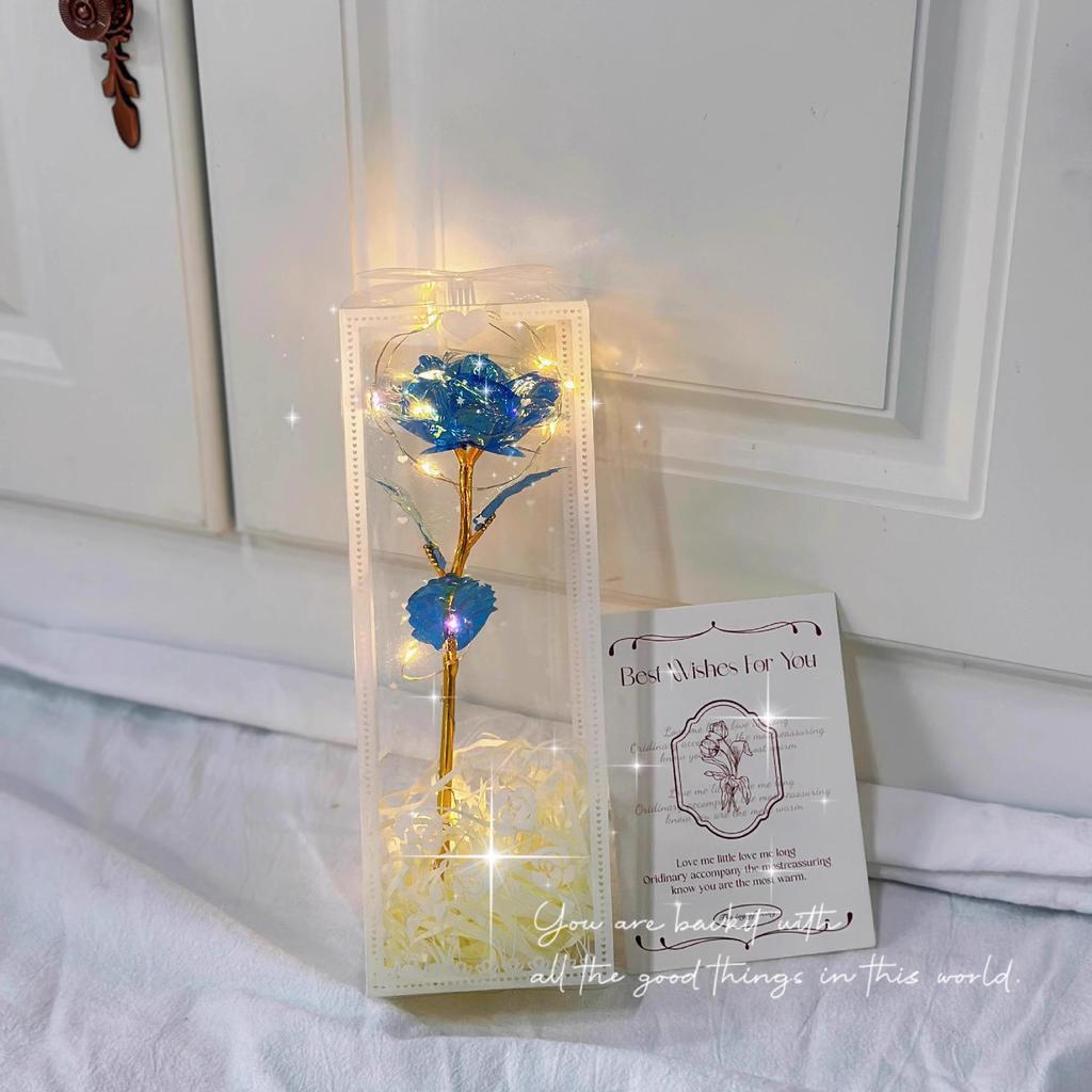 Сияющее Звездное Небо Золотая Роза: Романтический подарок на День святого Валентина для жены, девушки или дня рождения лучшей подруги