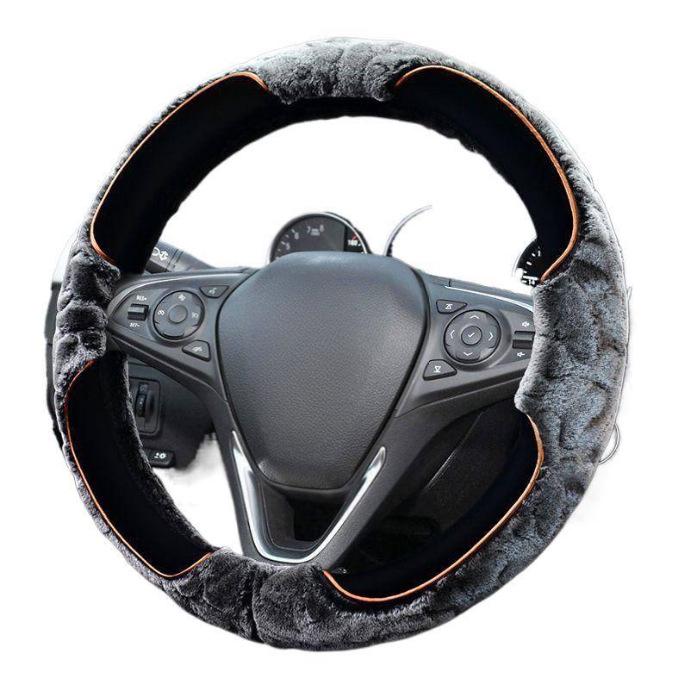 Зимний плюшевый чехол на руль для Buick Envision, Angkewei, Excelle, Verano, LaCrosse, Regal, GL8 - 6-спицевый.