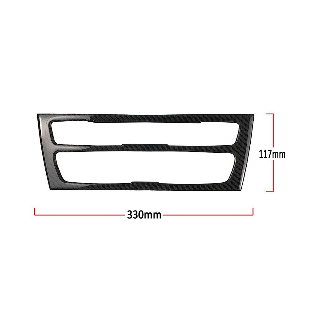 Для BMW F20 F21 1 серии аксессуары для салона автомобиля из настоящего углеродного волокна кондиционер CD крышка панели консоли отделка автомобиля