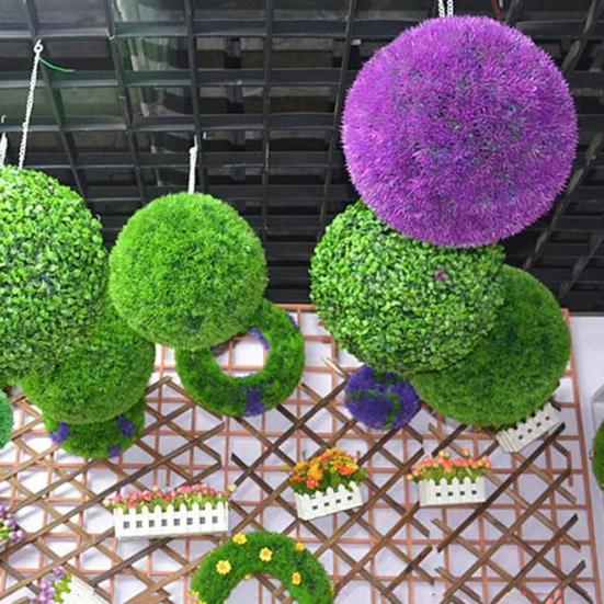 Имитация травы, шар из искусственного топиарного растения, реалистичные искусственные шары для свадьбы, дня рождения, вечеринки, внутреннего и наружного декора