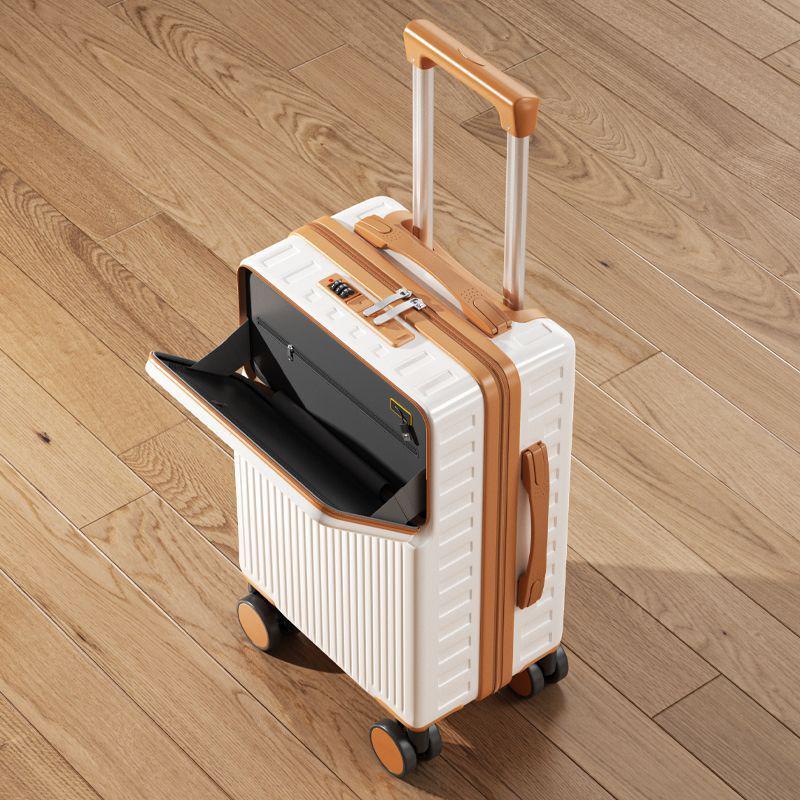 Многофункциональный студенческий чемодан-тележка с фронтальным открыванием и кодовым замком, большой вместимости