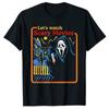 Let's Watch A Horror Movie with Printed Loose Round Neck Cotton Short Sleeves T-Shirts Men’s