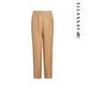 ELLASSAY Women's Simple High-Waist Straight-Leg Pants