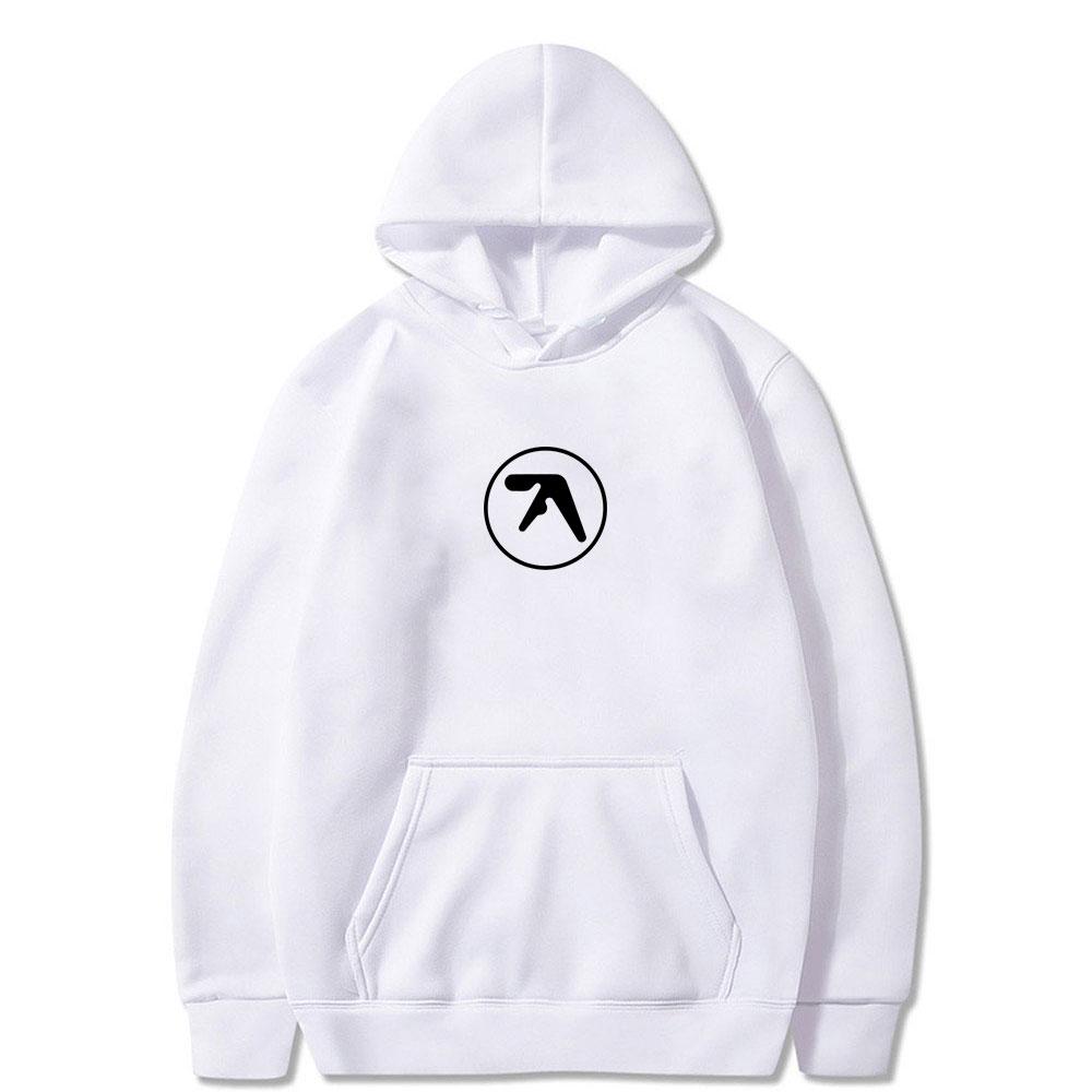 Худи с принтом логотипа Aphex Twin для мужчин и женщин, повседневная винтажная флисовая хлопковая толстовка с капюшоном, мужские худи оверсайз