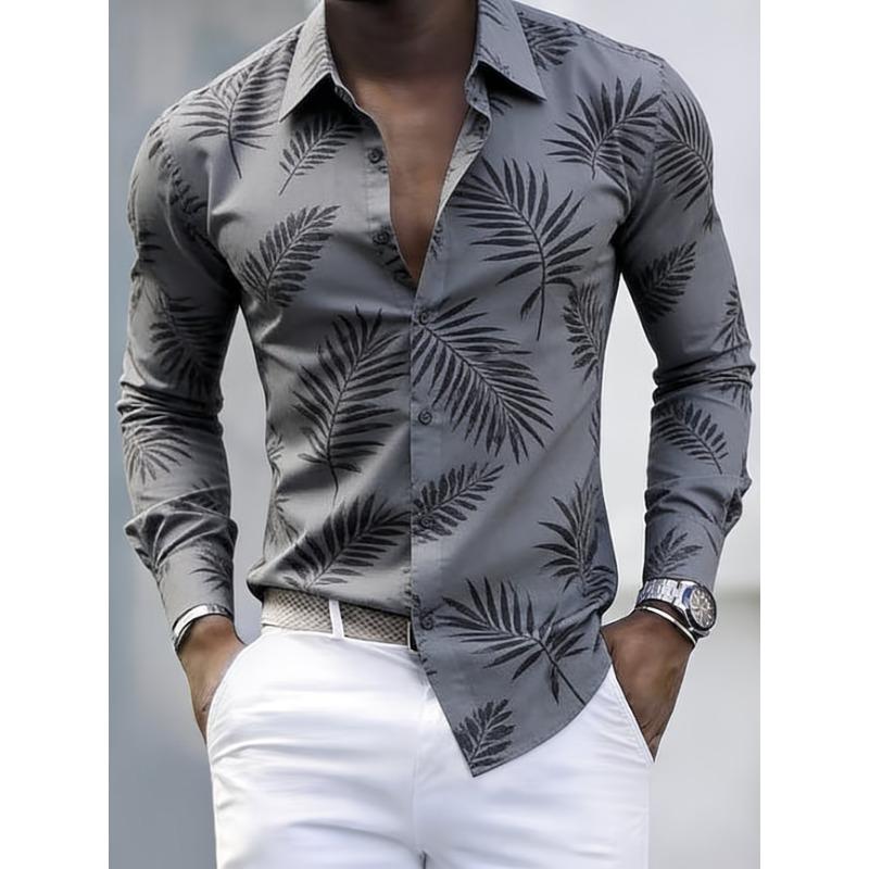 Men S Long Sleeve Shirt 3d Print Casual Stretch Shirt