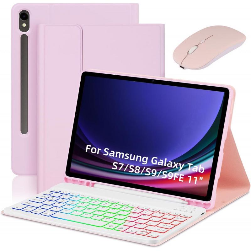Чехол-клавиатура Bluetooth для Samsung Galaxy Tab S9 FE 11" с 7-цветной подсветкой