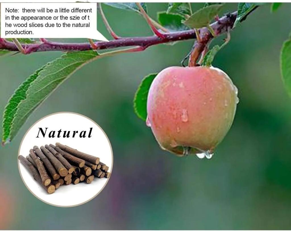 Яблочные палочки для хомяка, Кролик скрежещет зубами, Палочки из яблока с минералами, Игрушка для моляров для хомяка-шиншиллы, Игрушки для домашних животных, Аксессуары