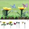 5 Types Solar / Battery Power Automatic Fluttering Whimsical Butterfly Stakes Bird Stakes Flowers Home Decor