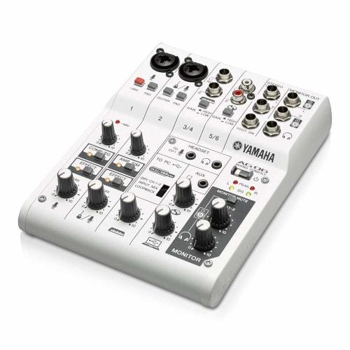 Refurbished Yamaha AG06 6-Channel Webcasting Mixer/Audio Interface with Convenient Features for Internet Streaming and Compatible with Cubasis LE Musi