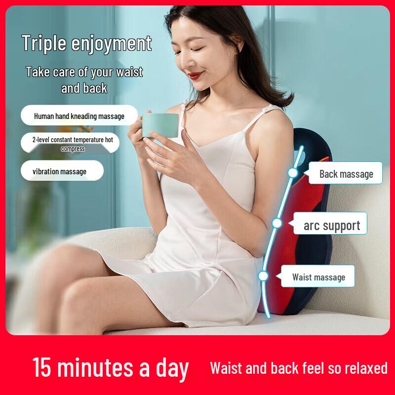 Electric Kneading Heat Massage Pillow R3A