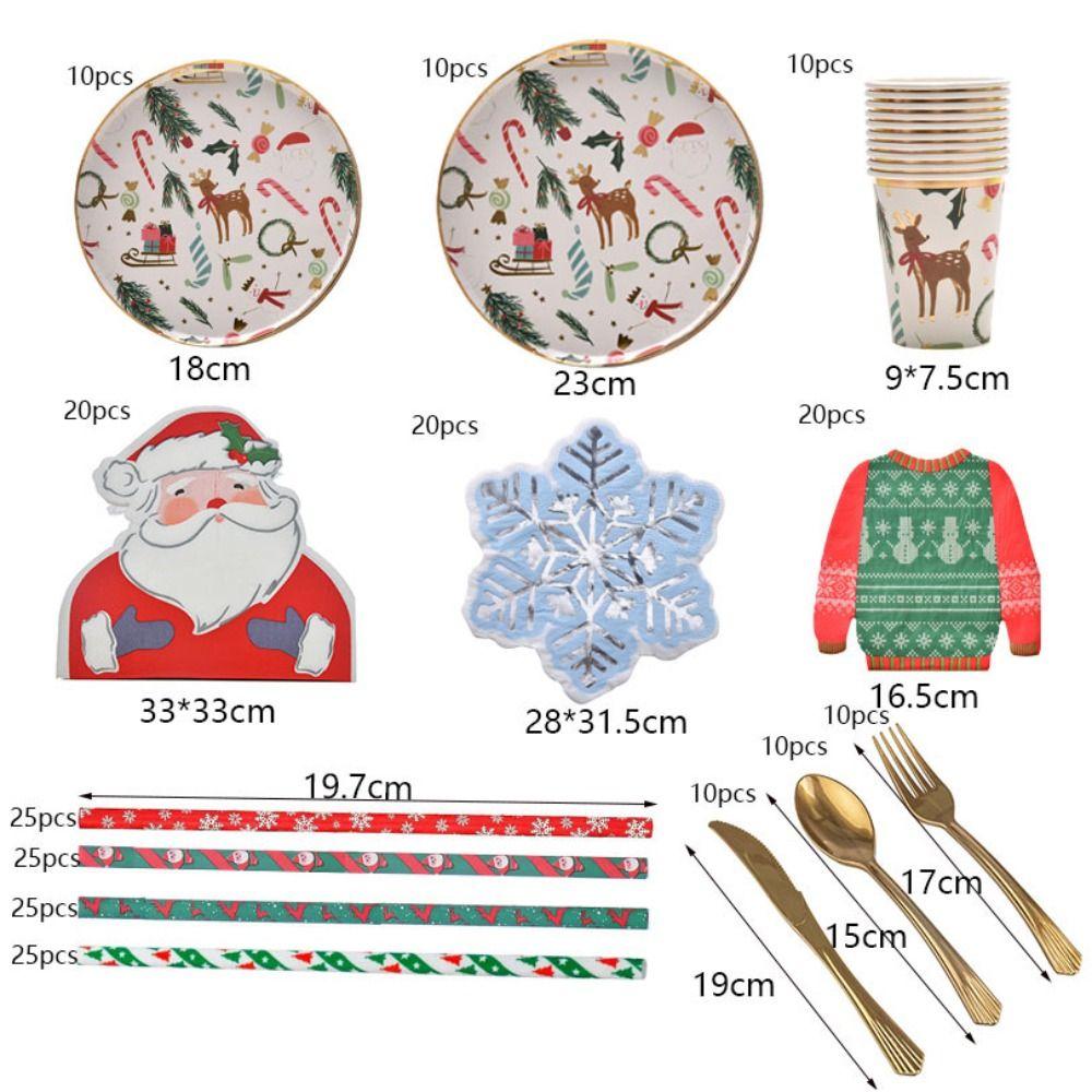 Бронзовый Одноразовая Посуда Сервировка на 10 Бумажная Тарелка Удобная Посуда для Пикника Дети