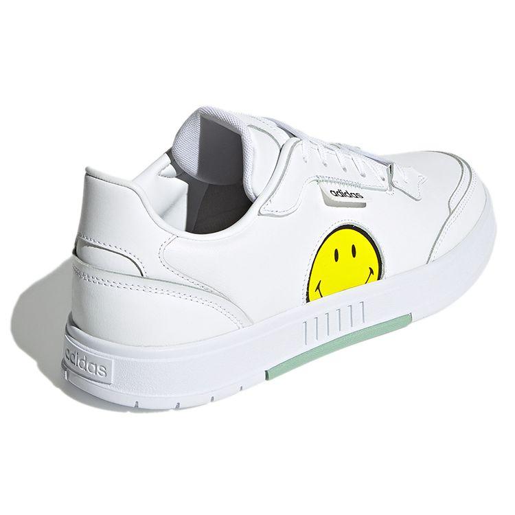 adidas Neo Kollide Прочные Нескользящие Низкие Кеды для Скейтбординга Мужские Кроссовки Белые Желтые G54952