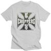 Custom Cool West Coast Iron Cross Choppers T Shirt Unisex Short Sleeve Pure Cotton T-shirt Casual Tees Streetwear Tshirt