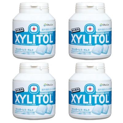 Эксклюзивная бутылка для жевательной резинки Lotte Xylitol, набор из 90 таблеток x 4, чистый мятный вкус