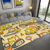 Kids Rug Playroom Rug with Cartoon Tractor Planes Car Area Rug for Children Girls Boys Bedroom Nursery Carpet Washable Floor Mat
