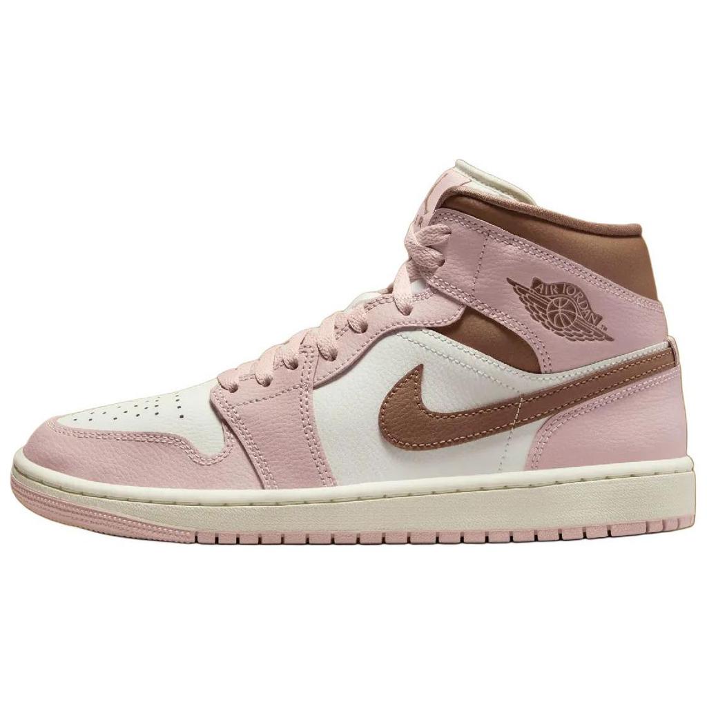 Jordan 1 Средний розовый Оксфордский коричневый Женский BQ6472-620