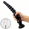 Long Anal Bead Plug Anal Stimulator with Suction Cup Prostate Massager Female Vaginal Stimulation Dildo Erotic Adult Products