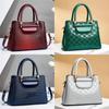 Stone Grain Genuine Leather Small Crossbody Bag With Inner Pocket For Casual Wear