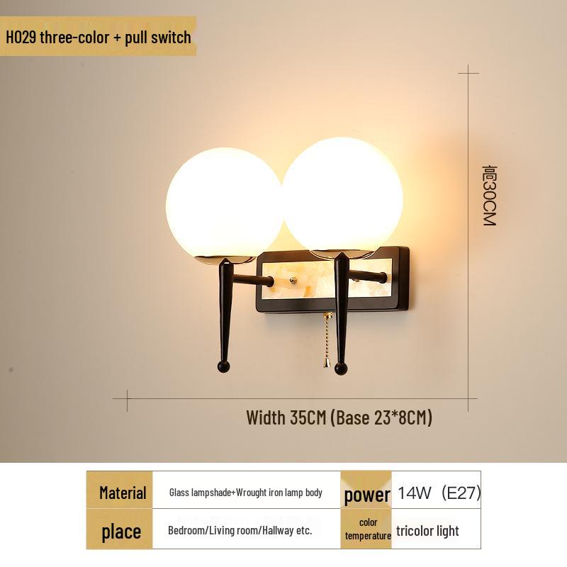 2025 Современный теплый настенный светильник для спальни, гостиной, столовой и лестницы