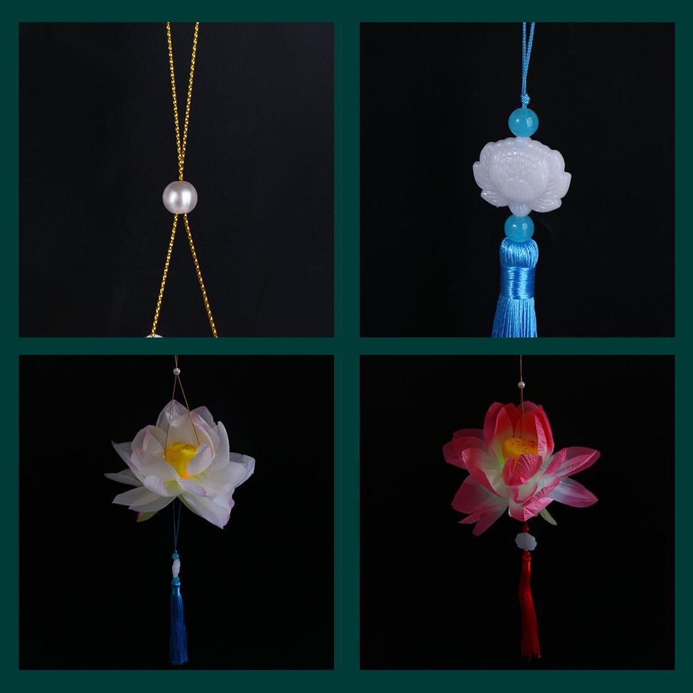 Portable Glowing Flower Lantern Lotus Light Festival Lantern Mid-Autumn Lantern Lotus LED Lantern