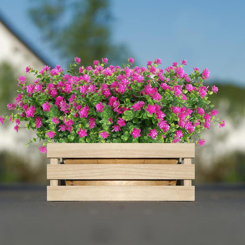 Искусственная цветочная композиция из эвкалипта и камелии для украшения улицы